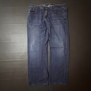 Adriano Goldschmied Jeans Mens 38x34 (Fits 38x30) Blue Protege Straight Leg AG